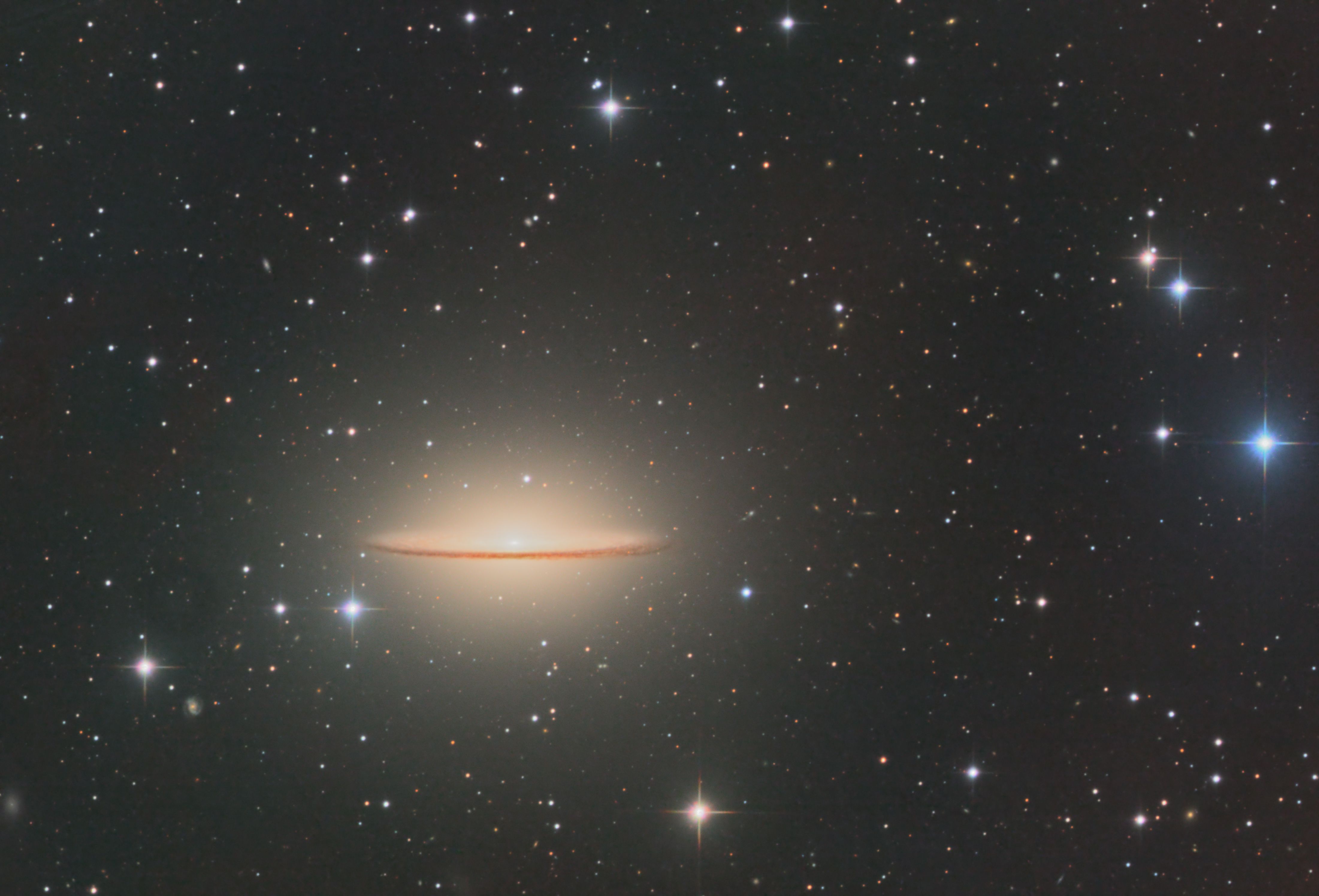 Sombrero galaxy Telescope Live
